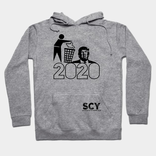 Trash Trump in 2020 (black) Hoodie by DR1980